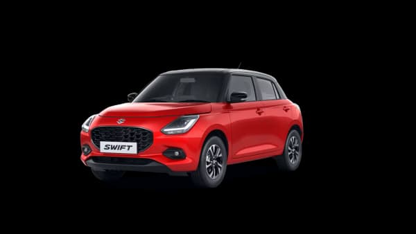 Sizzling Red With Bluish Black Roof